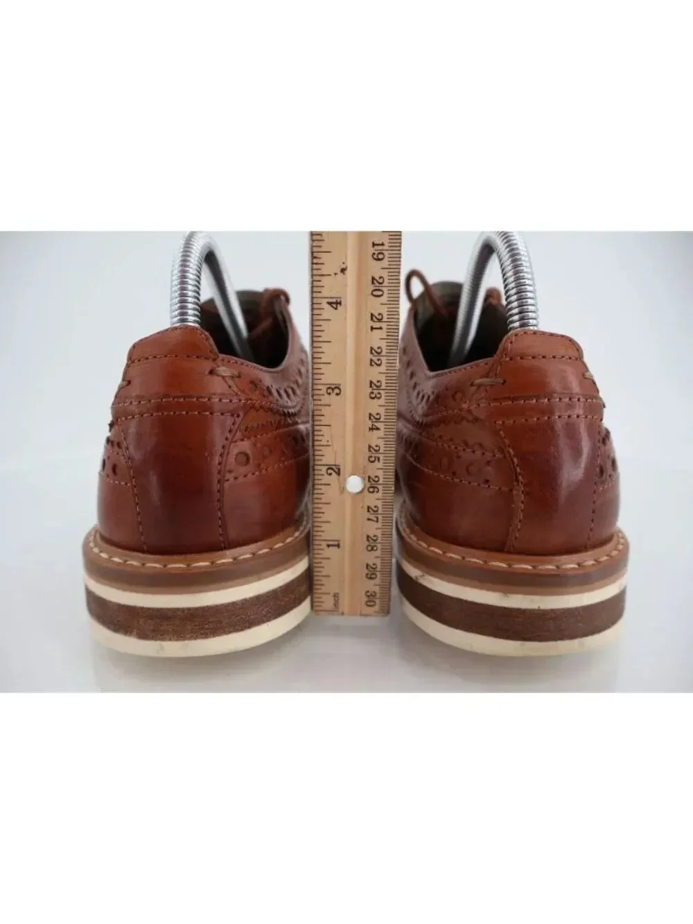 Clarks Mens Pitney Limit Loafer Size 7.5 Brown Wingtip Lace Up Leather Shoe